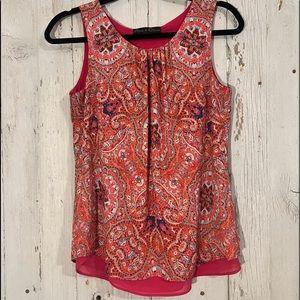 Pink patterned Tank